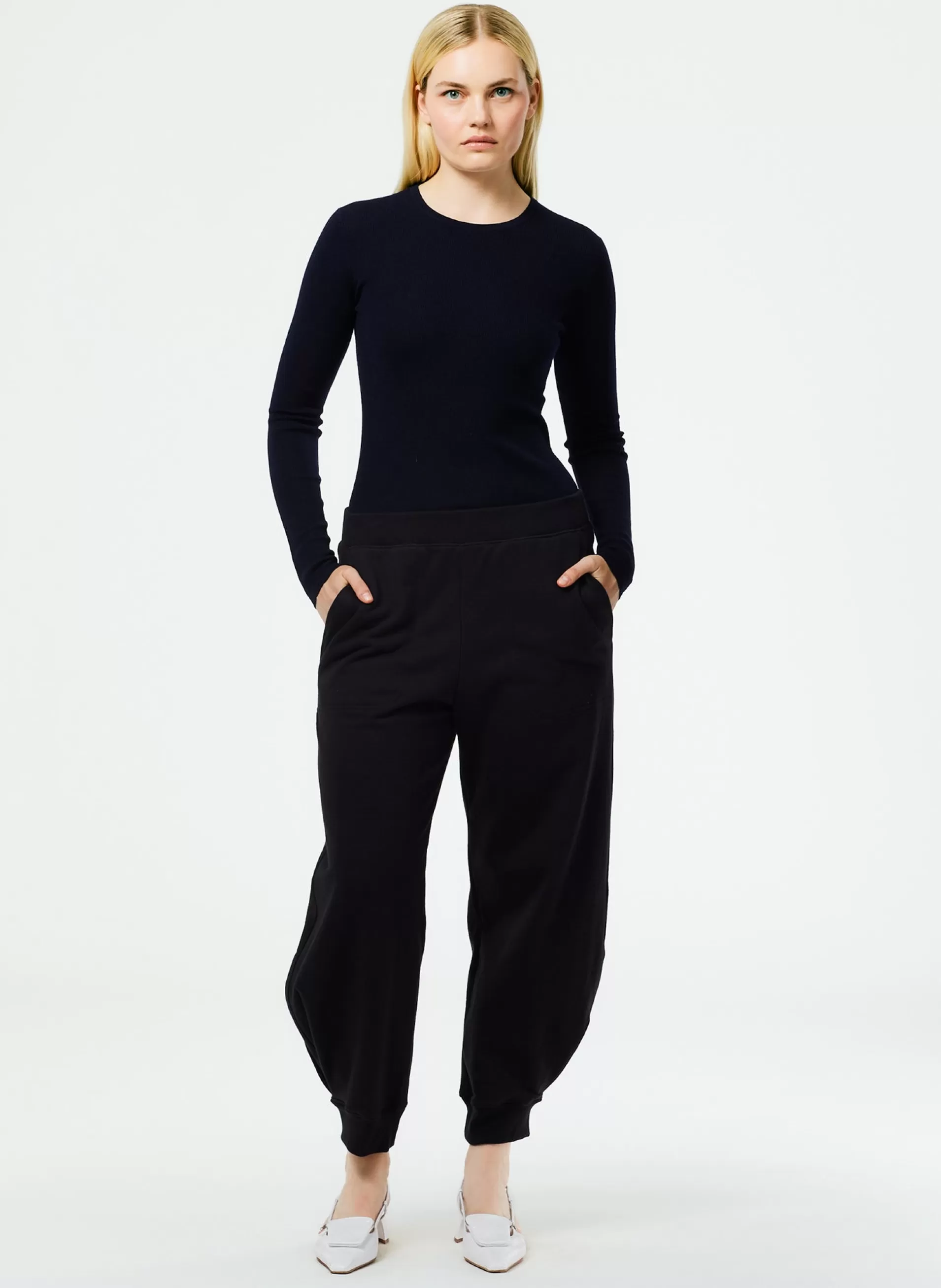 Shop Tibi Calder Sweatpant Black