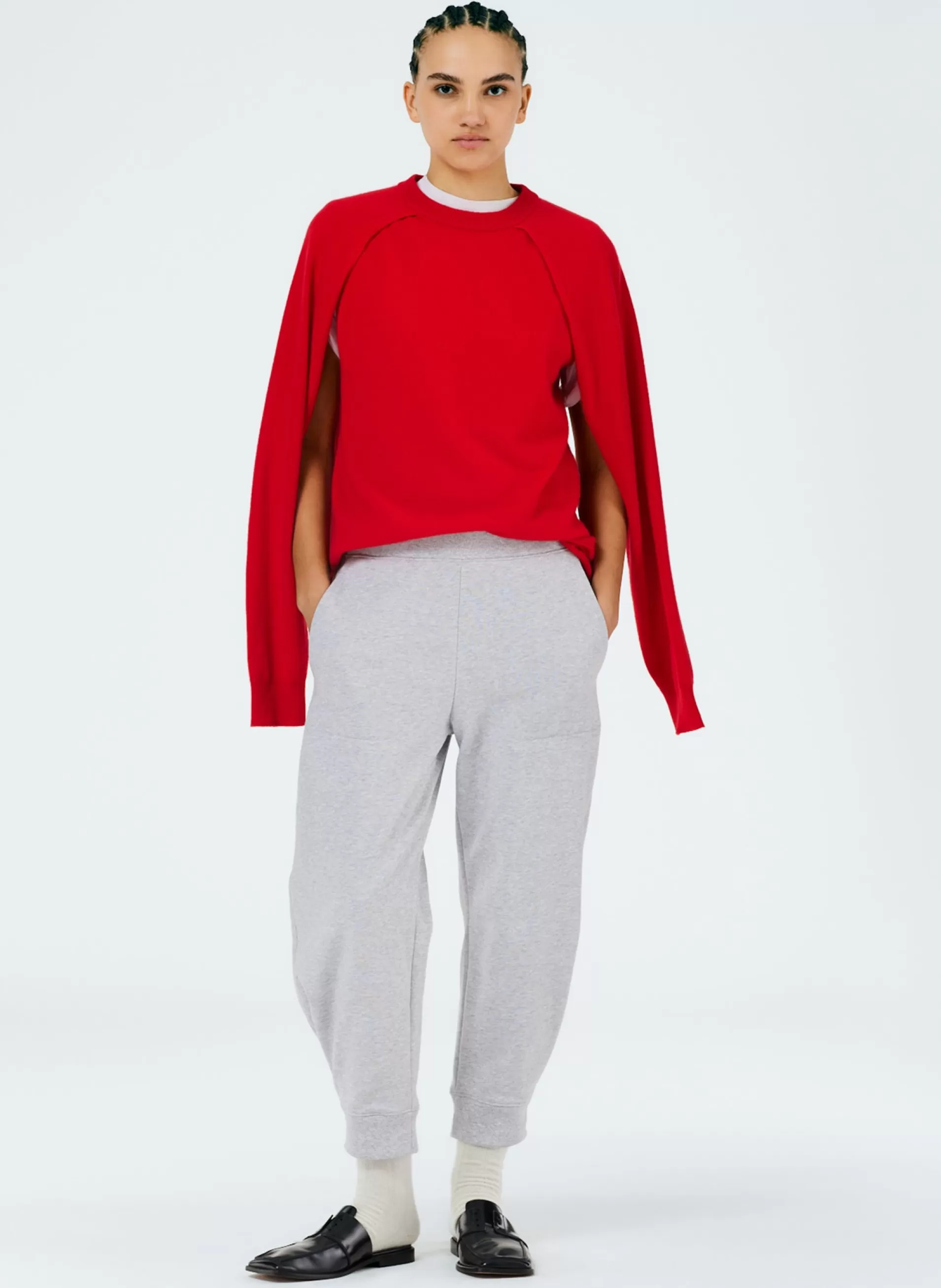 Store Tibi Calder Sweatpant Heather Grey