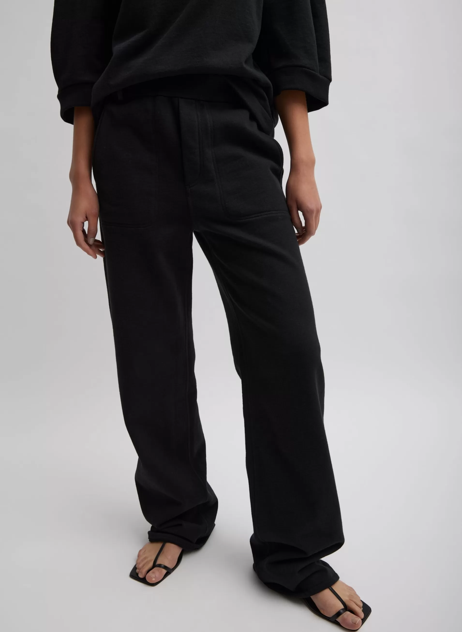 New Tibi Cecil Sweatpant Black