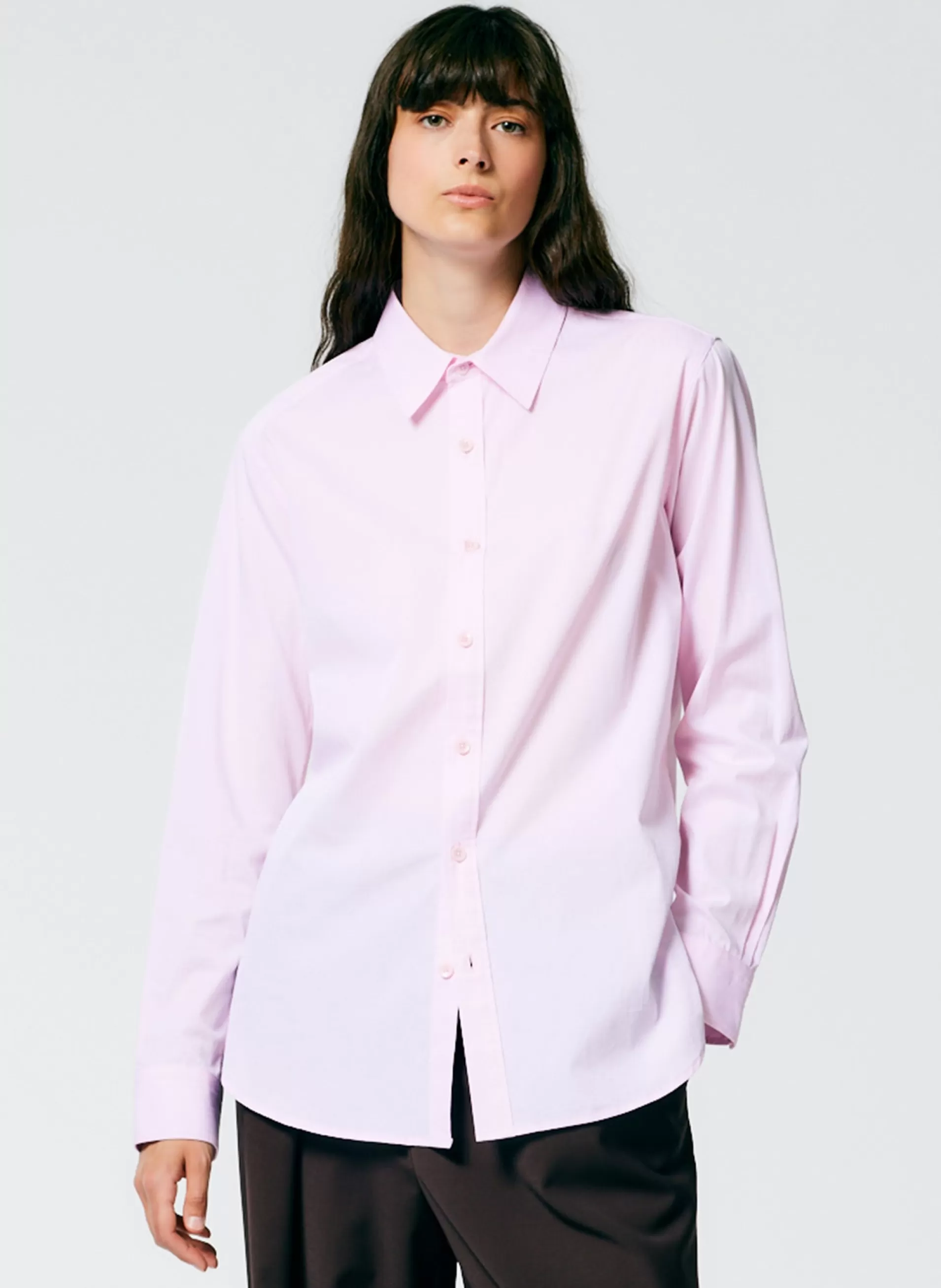 Store Tibi Charlie Men's Slim Shirt Pink