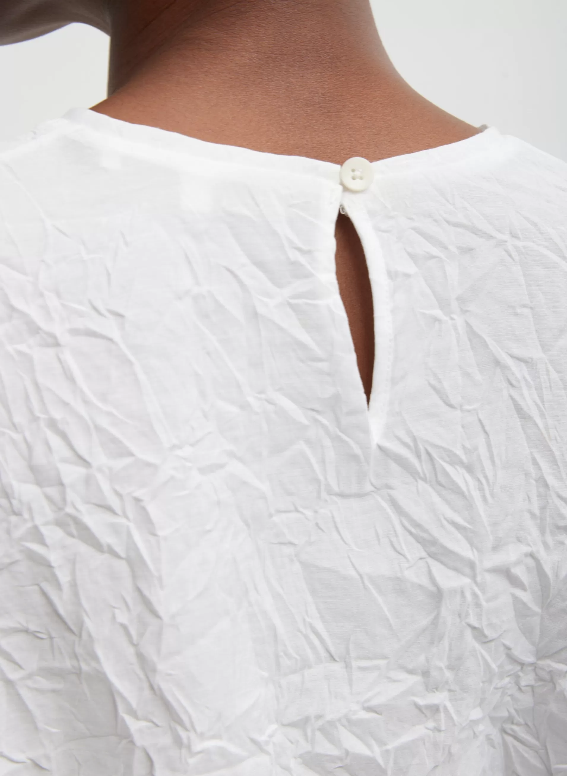 Store Tibi Crinkle Shirting Easy T-Shirt White