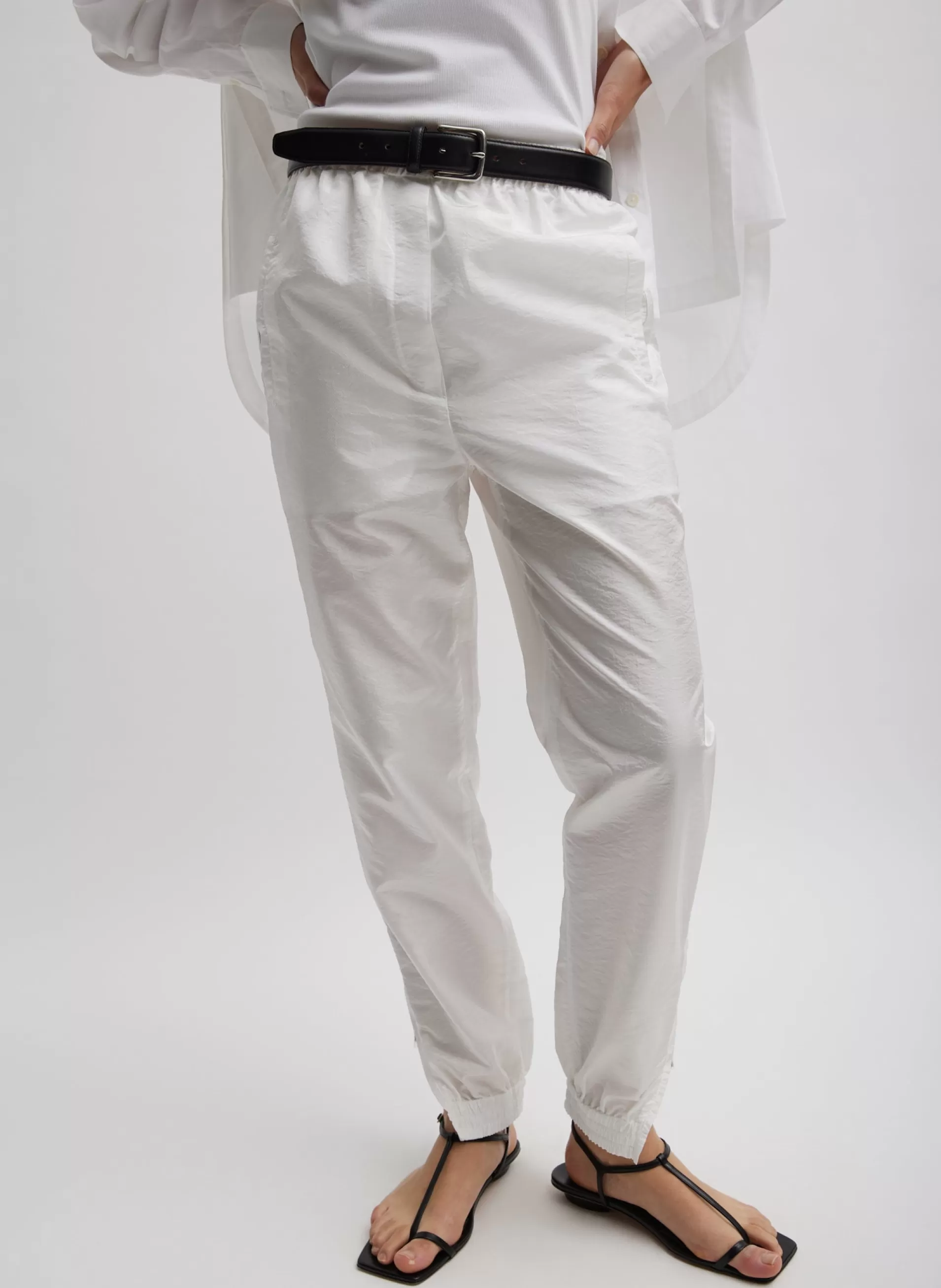 Discount Tibi Crispy Nylon Kat Jogger White