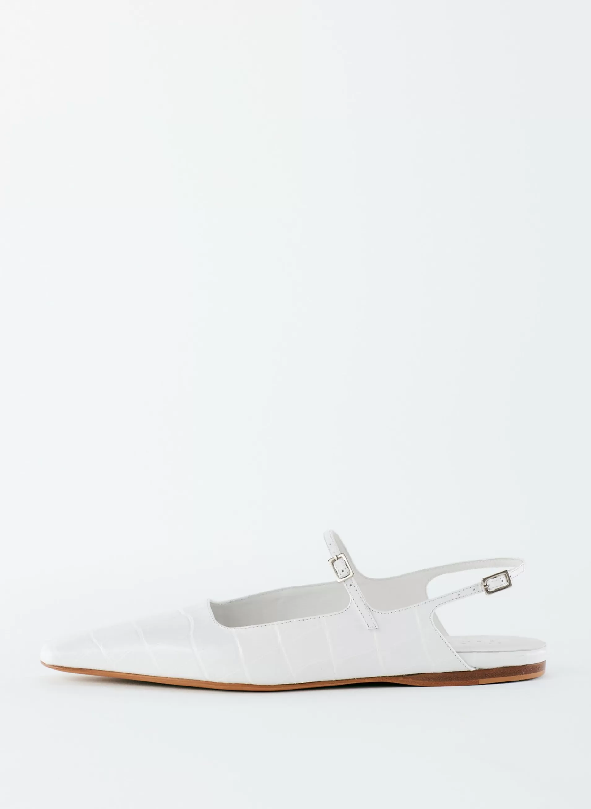 Sale Tibi Croc Print Rudy Flat White