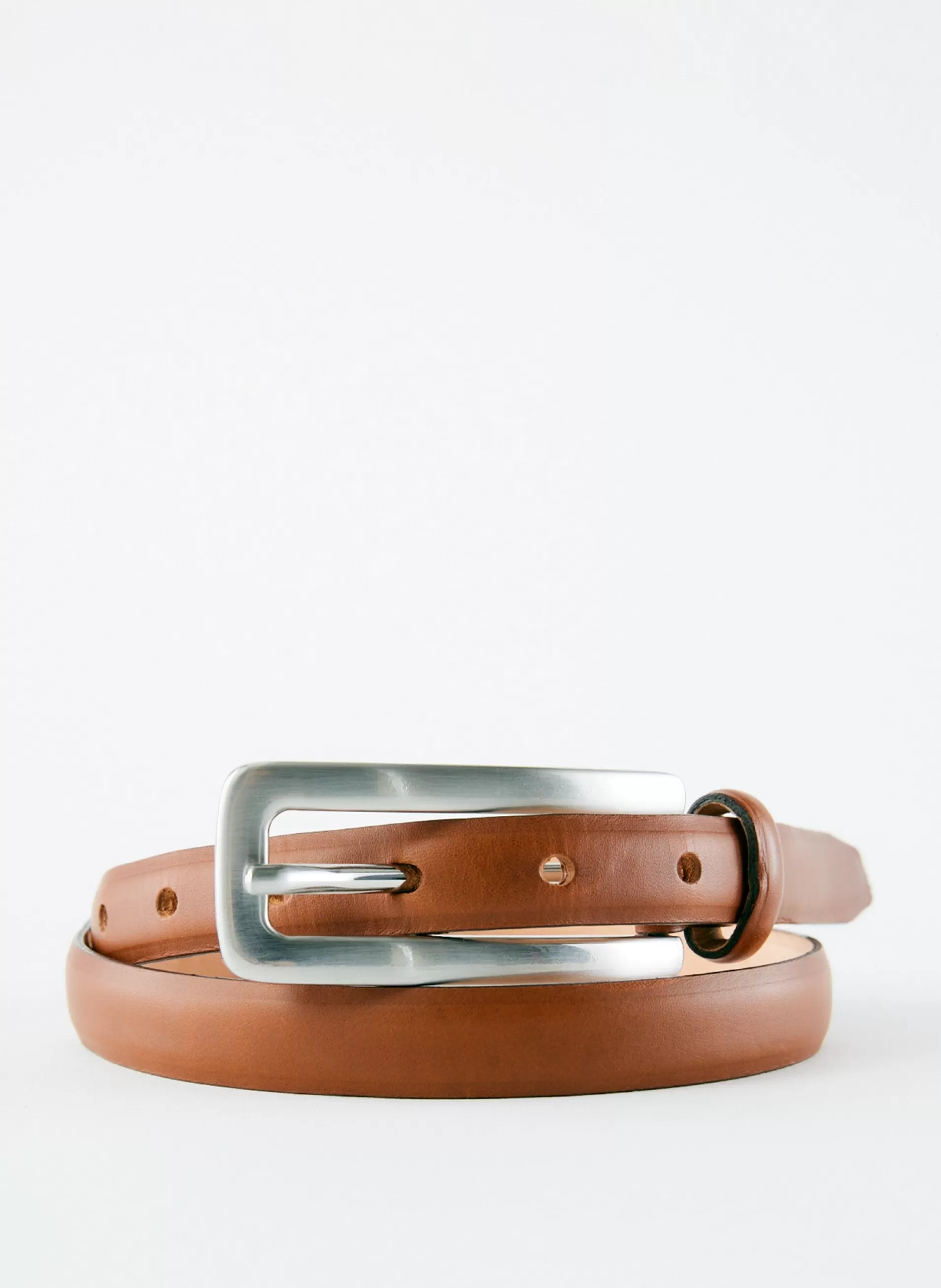 Best Sale Tibi Darwin Leather Belt Cognac