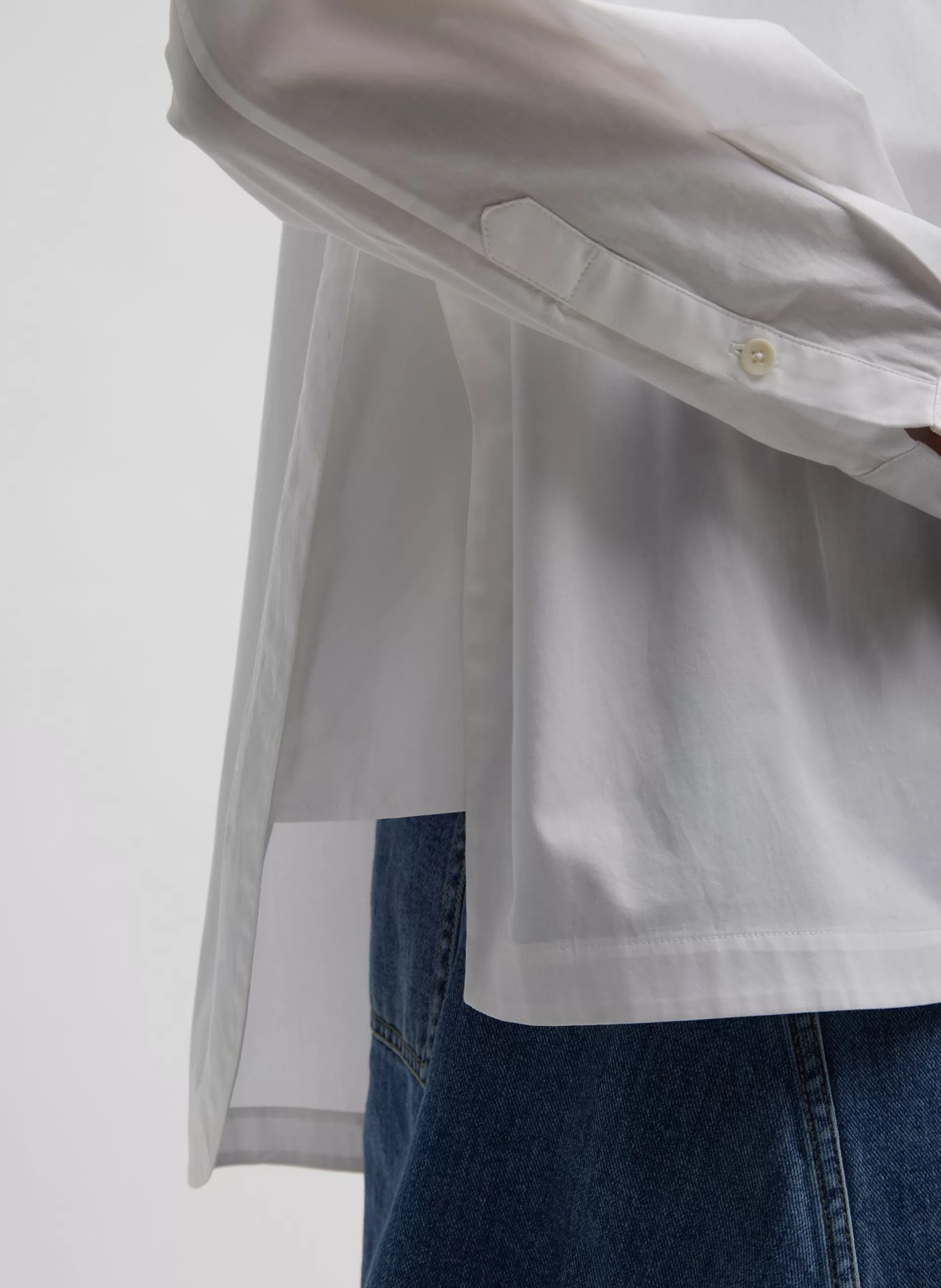 Store Tibi Gabe Oversized Shirt White