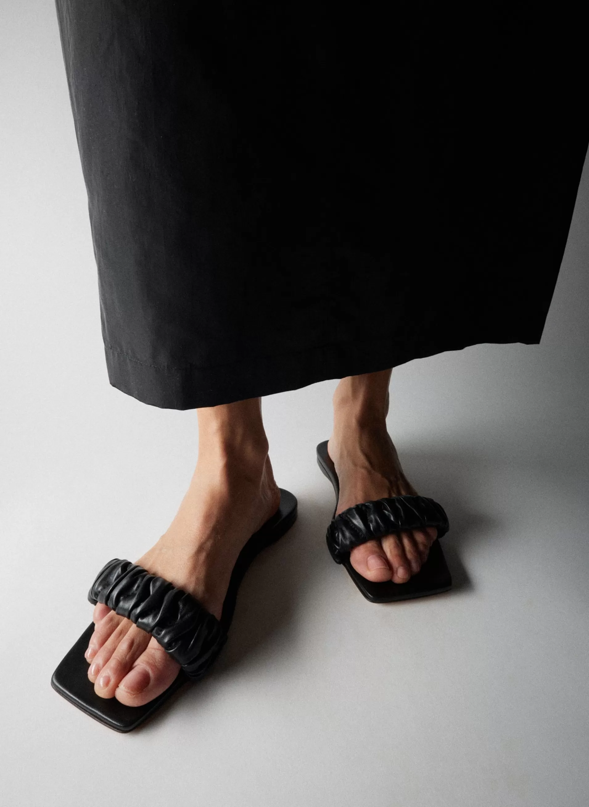 Best Tibi Jordan Nappa Sandal Black