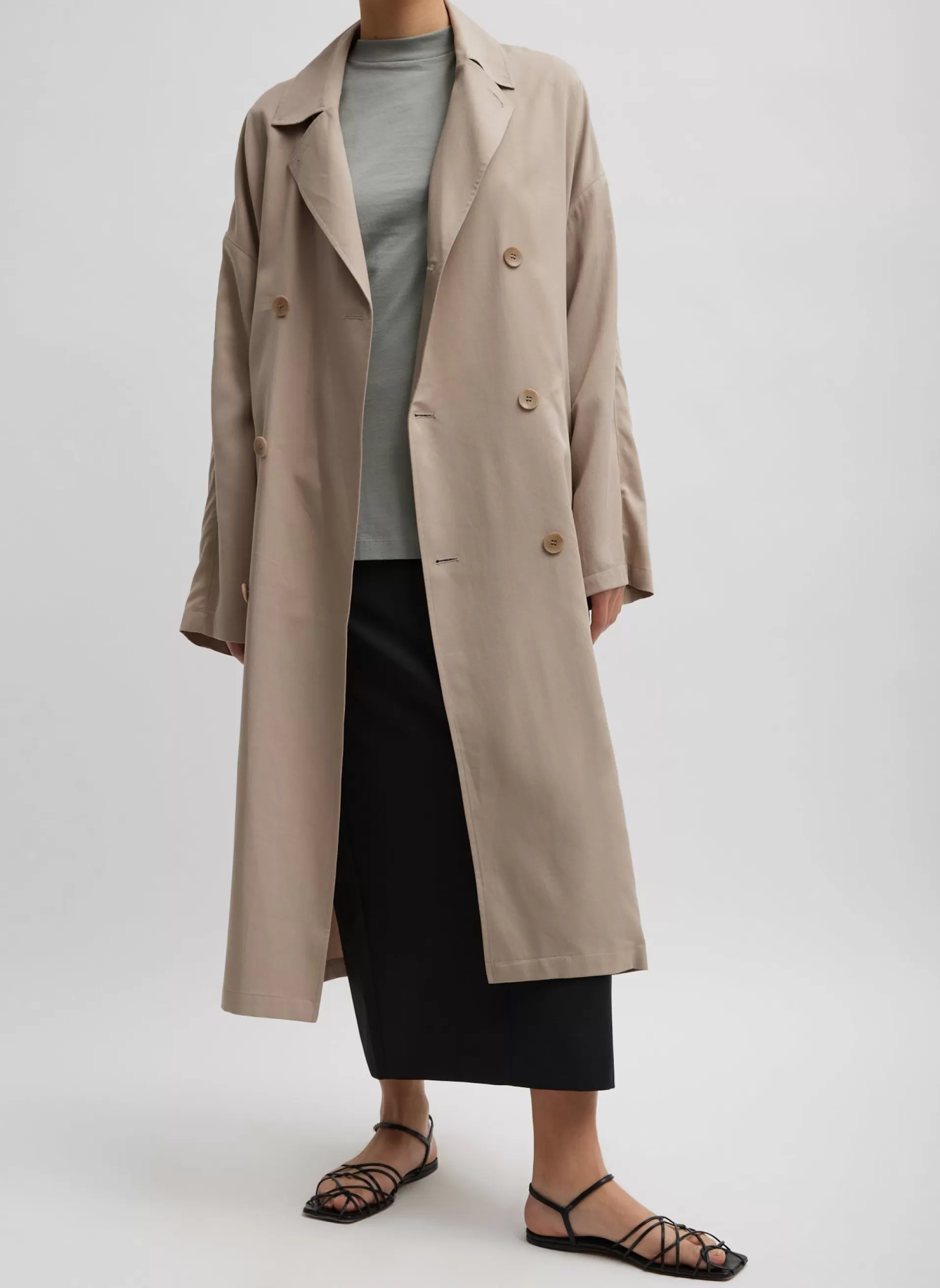 Store Tibi Lancaster Trench Stone