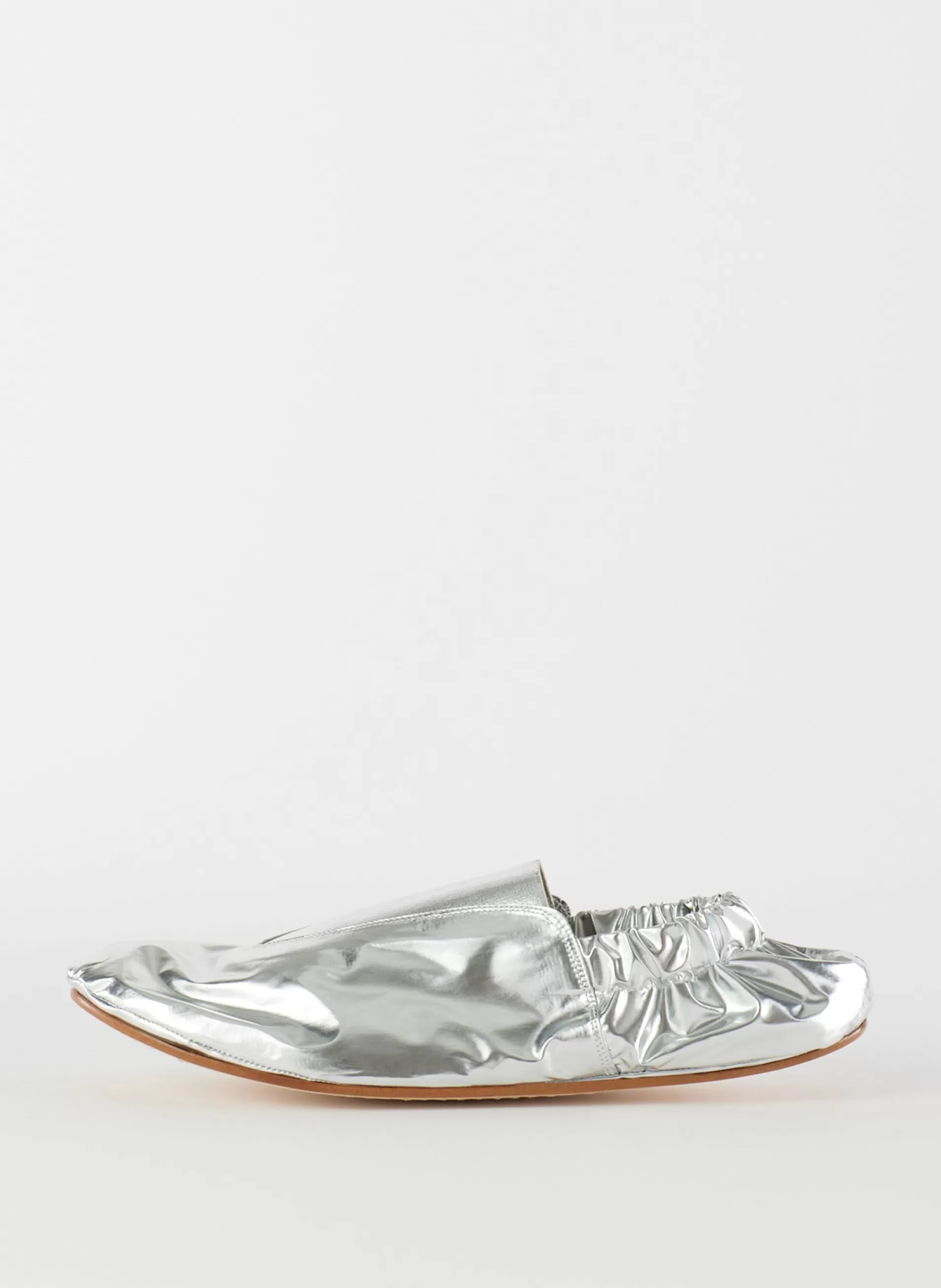 Best Tibi Metallic Mikhail Flat Silver