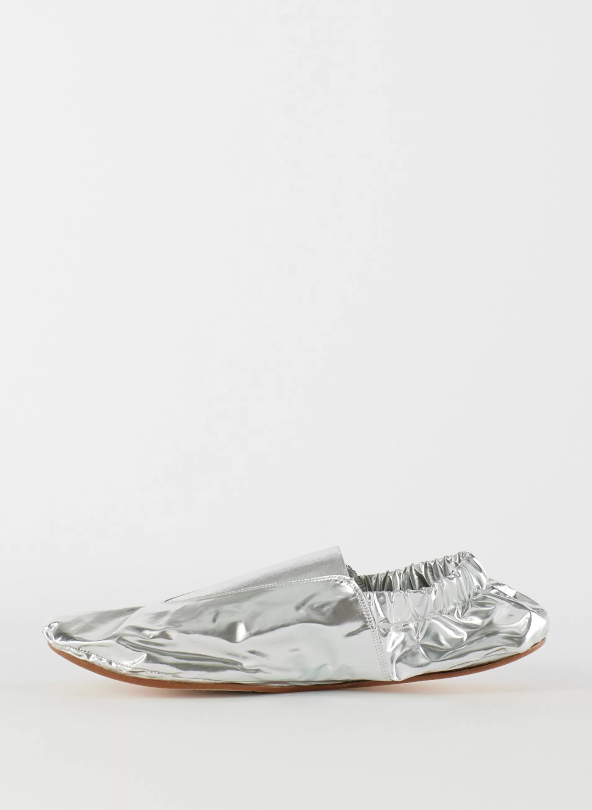 Best Tibi Metallic Mikhail Flat Silver