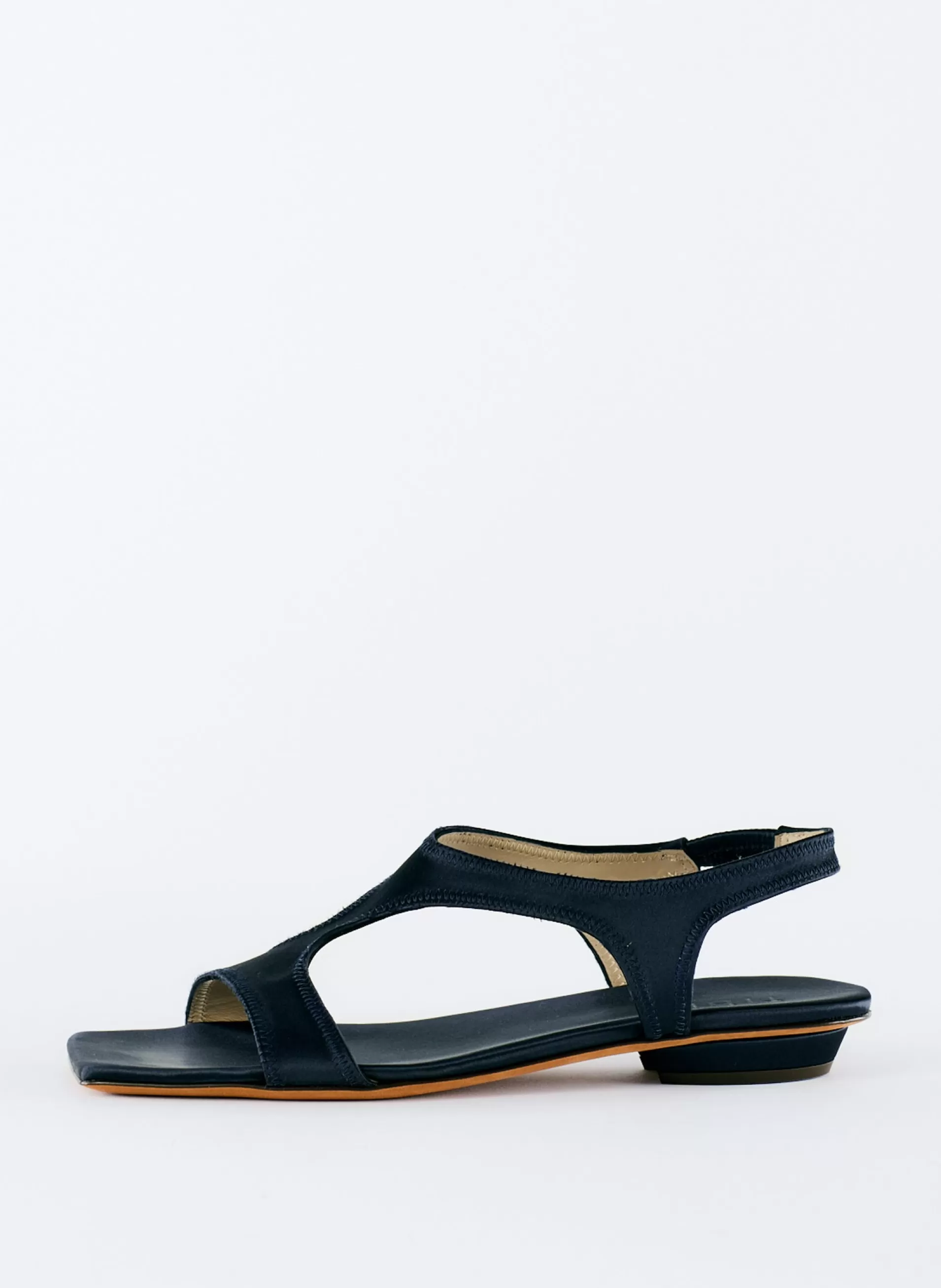 Best Tibi Rubin Satin Sandal Navy