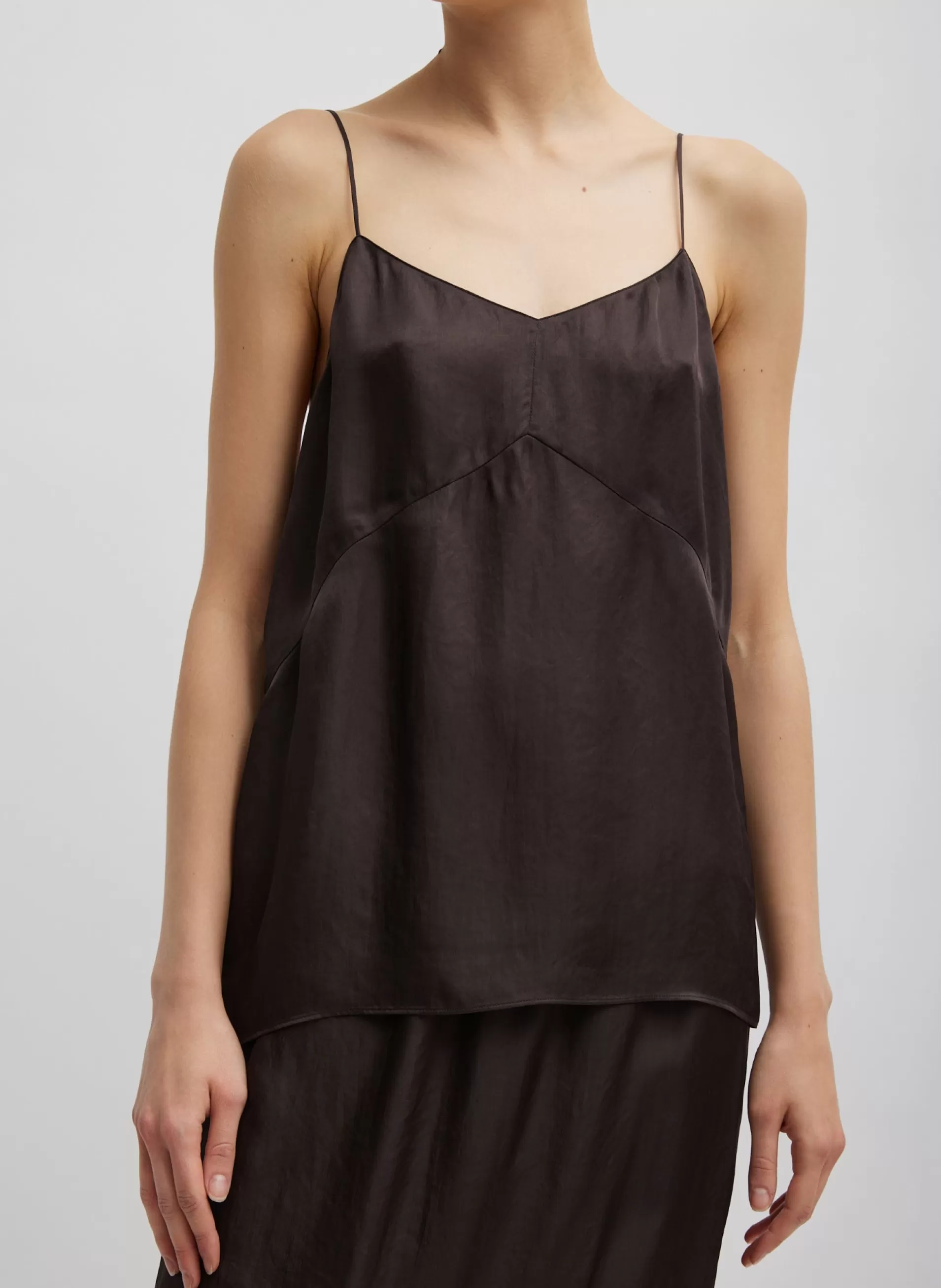 Clearance Tibi The Slip Cami Brown
