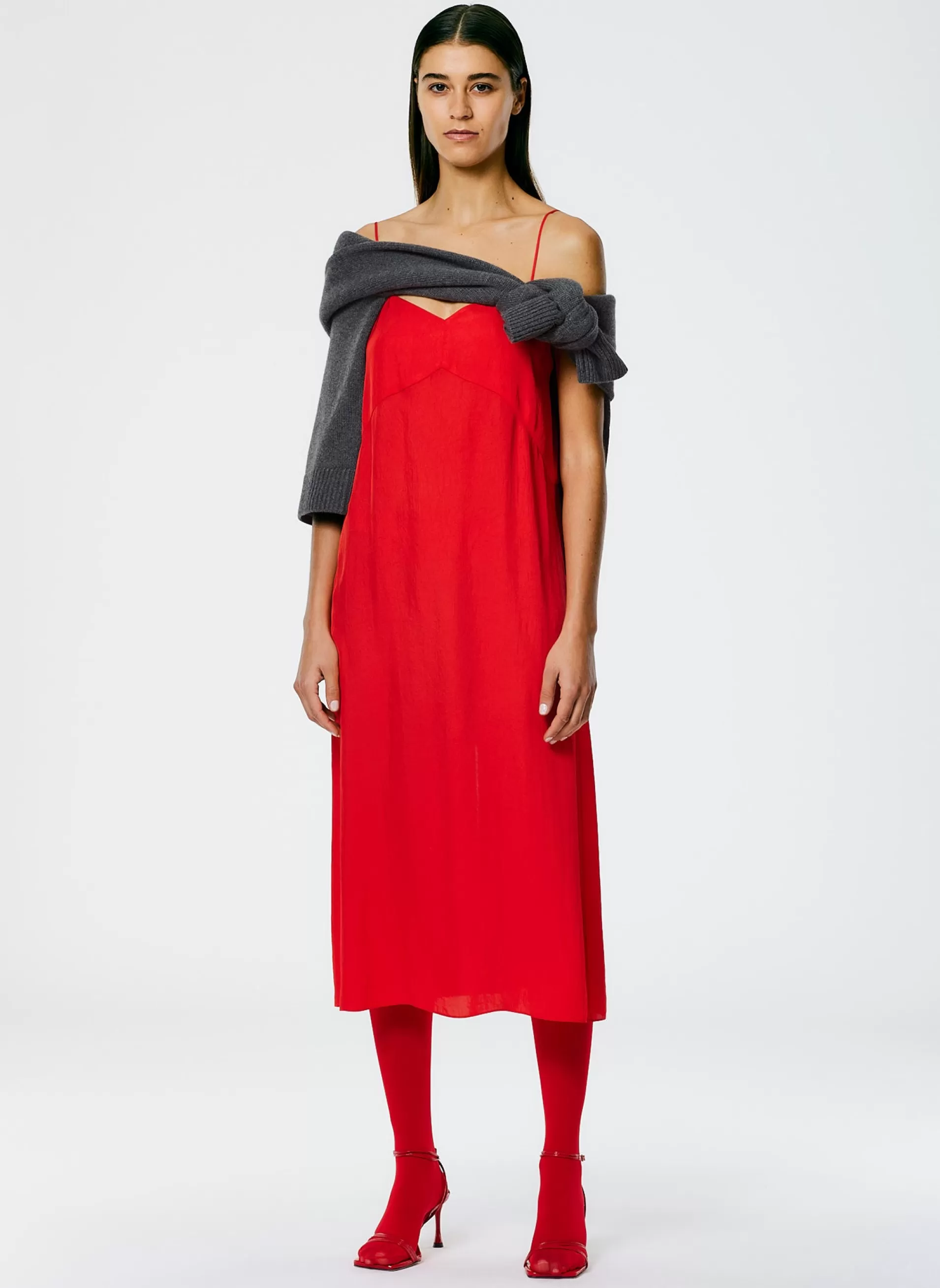 Cheap Tibi The Slip Dress Red