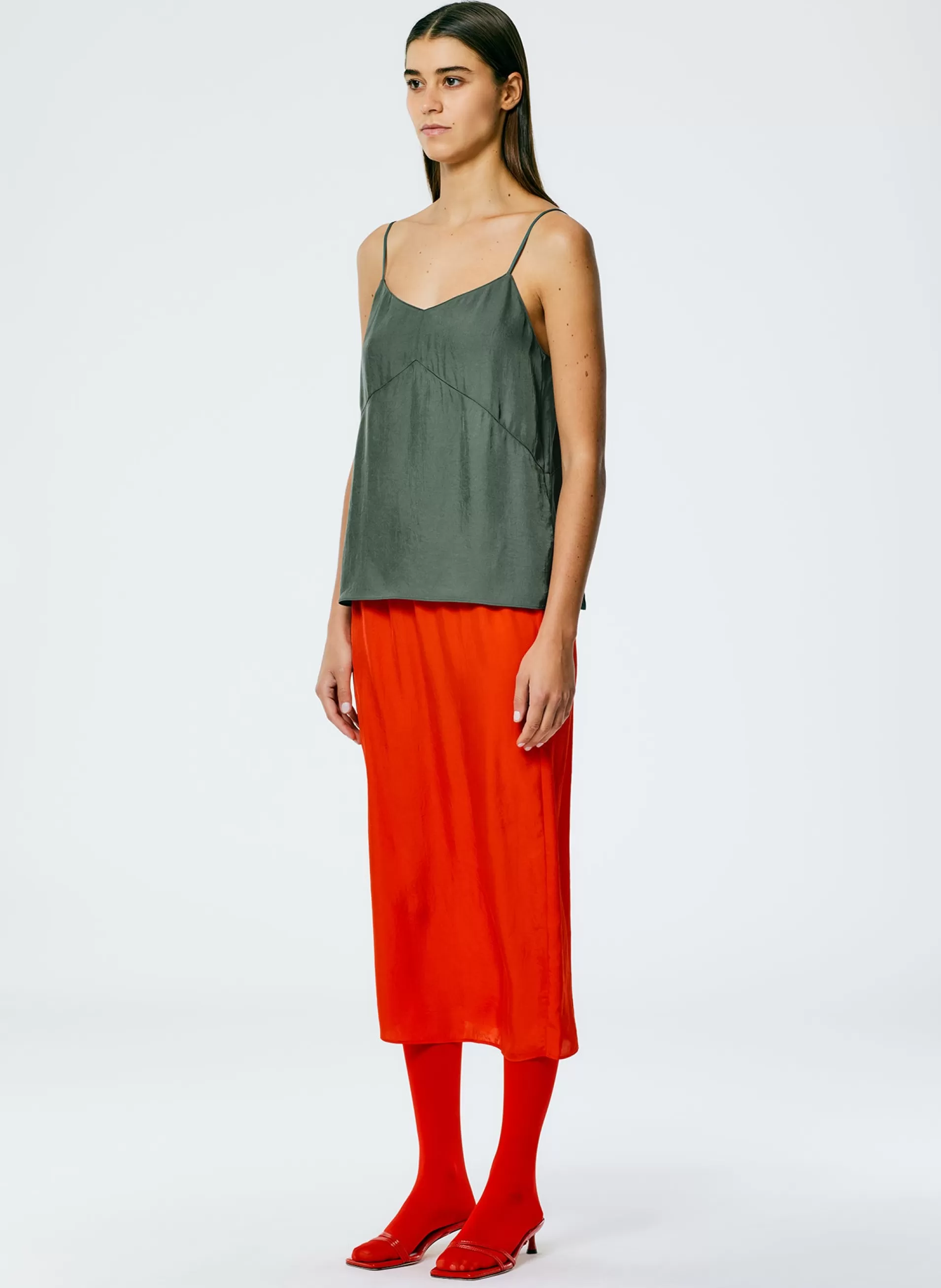 Flash Sale Tibi The Slip Skirt Red