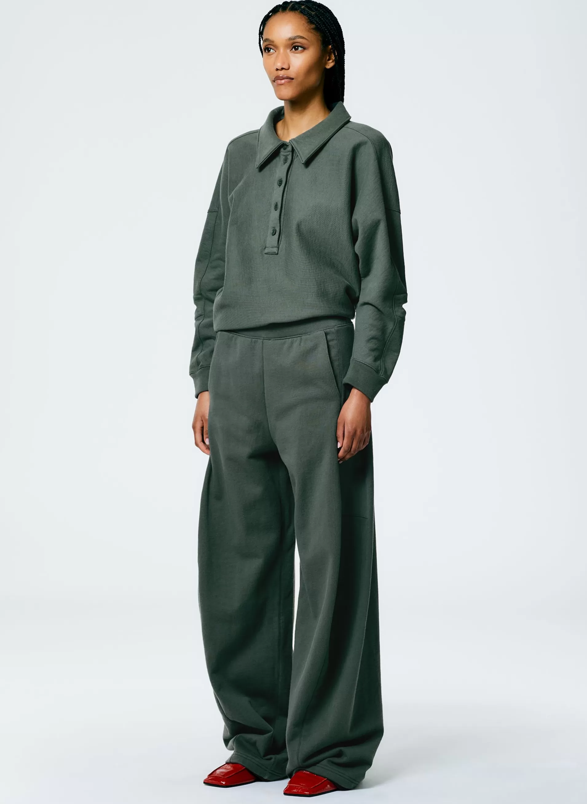 Discount Tibi Winslow Sweatpant - Regular Grey Pine
